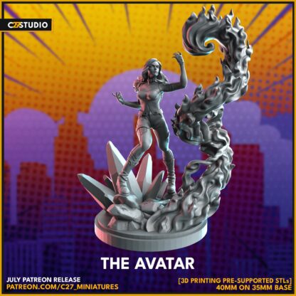 The avatar aka Crystal de c27 sur sa base 35mm