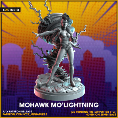 Mohawk Mo'Lightning aka Storm de c27 sur sa base 35mm