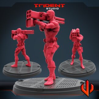 Bob agent hydra de Trident Studio avec sa base 35 mm