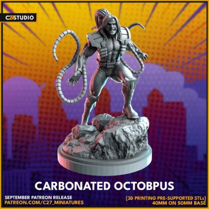 Carbonated Octopus aka Omega Red de c27 sur sa base 50mm
