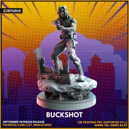 Buckshot aka Winter Soldier de c27 sur sa base 35mm