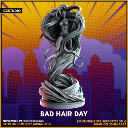 Bad Hair day aka Medusa de c27 sur sa base 35mm