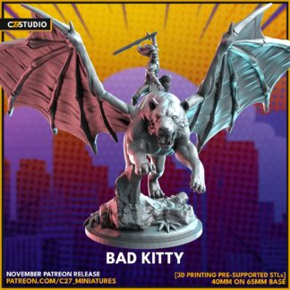 Bad Kitty aka Malekith de c27 sur sa base 65mm