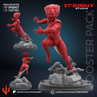 Wolf Bane de Trident Studio avec sa base 35mm