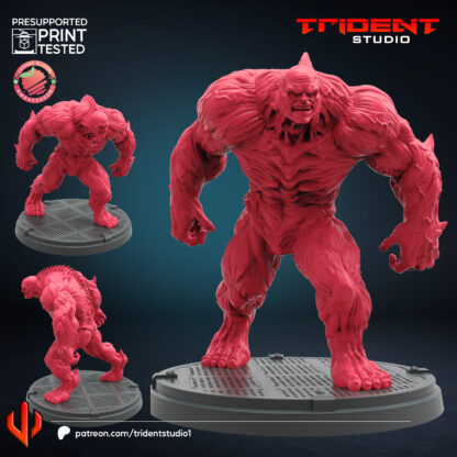 Abomination de Trident Studio avec sa base 50mm