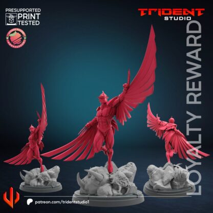 Dark Hawk de Trident Studio avec sa base 35mm