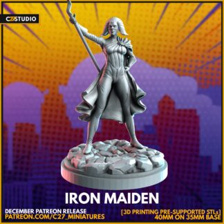 Lilandra aka Iron Maiden de c27 avec sa base 35 mm