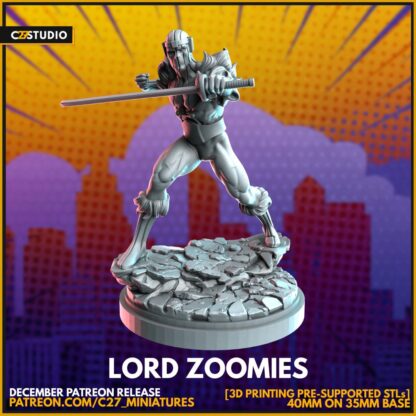 Baron Zemo aka Lord Zoomies de c27 avec sa base 35 mm