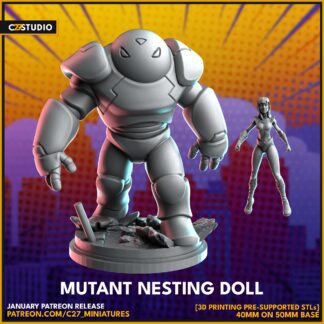 Armor aka Mutant nesting doll de c27 avec sa base 50mm
