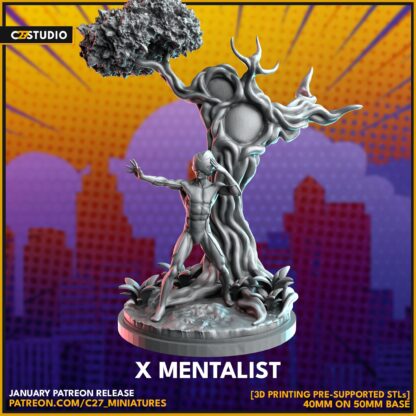Professor X aka X Mentalist de c27 avec sa base 50 mm