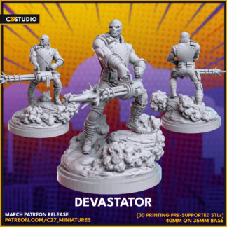 Crossbone aka Devastator de c27 avec sa base 35 mm