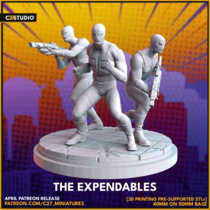 Hellfire Guards aka the expendables de c27 avec sa base 50mm