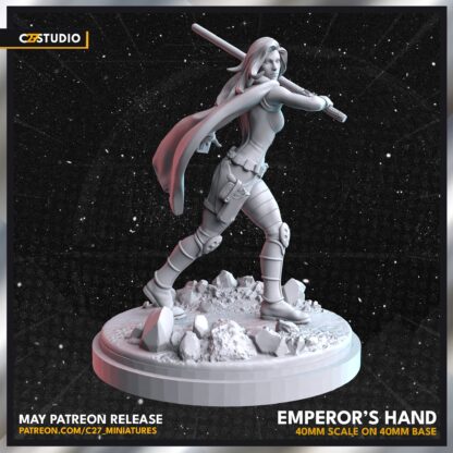 Mara Jade aka Emperor's Hand de c27 avec base 40mm