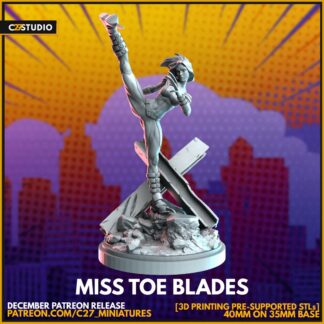 x-23 aka Miss Toe Blades de c27 avec sa base 35 mm