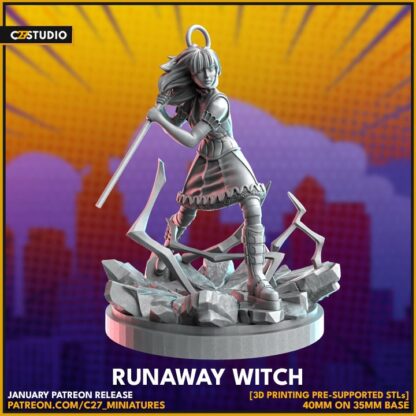 Nico Minoru aka Runaway Witch de c27 avec sa base 35 mm