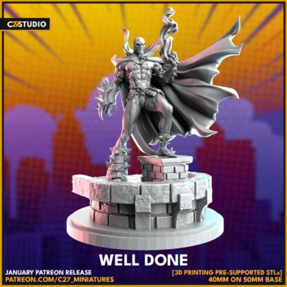 Spawn aka well done de c27 avec sa base 50 mm