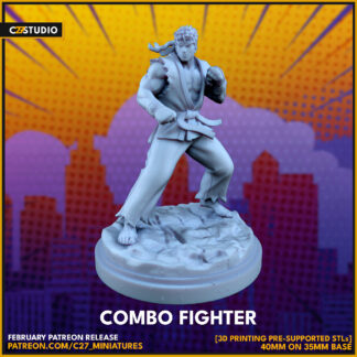 Ryu aka Combo Fighter Witch de c27 avec sa base 35 mm