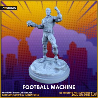 Cyborg aka Football Machine de c27 avec sa base 35 mm