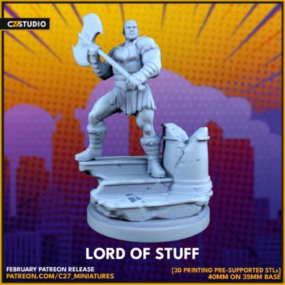Skurge aka Lord of stuff de c27 avec sa base 35 mm