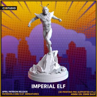 Hobgoblin aka imperial elf de c27 avec sa base 50mm