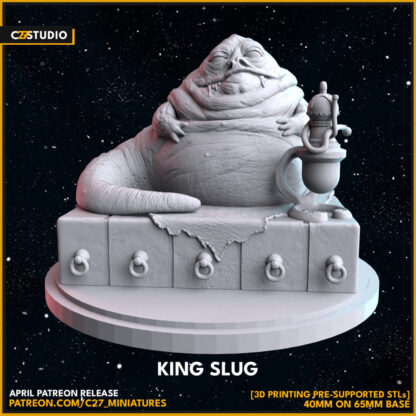 Jabba the hutt aka King Slug de c27 avec base 65mm