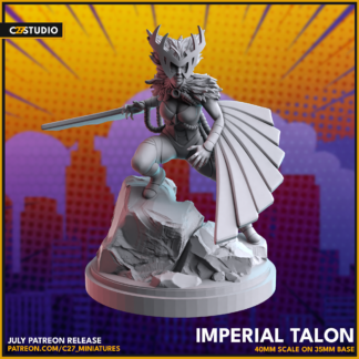 Deathbird aka Imperial Talon de c27 avec base 35mm