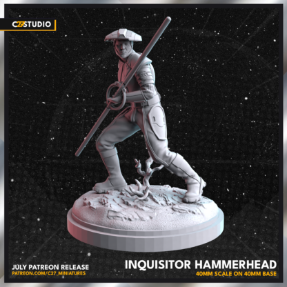 Fifth Brother aka Inquisitor Hammerhead de c27 avec base 40 mm