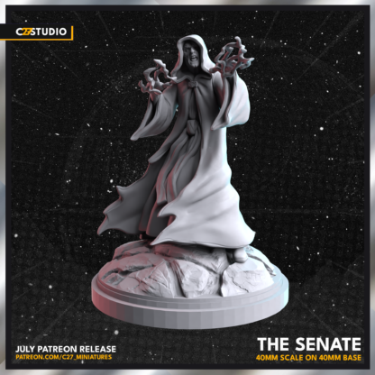 Palpatine aka the senate de c27 avec base 40 mm