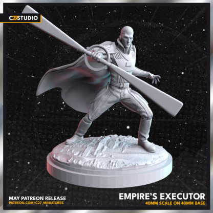 Grand Inquisitor aka Empire's Executor de c27 avec base 40 mm