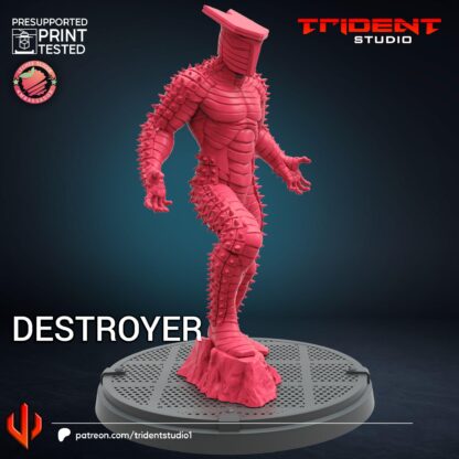 Destroyer de Trident Studio avec sa base 50mm