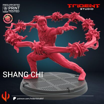 Shang Chi de Trident Studio avec sa base 35mm