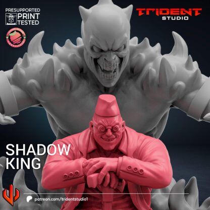 Shadow King de Trident Studio avec sa base 50mm