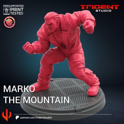 Marko the mountain de Trident Studio avec sa base 35mm